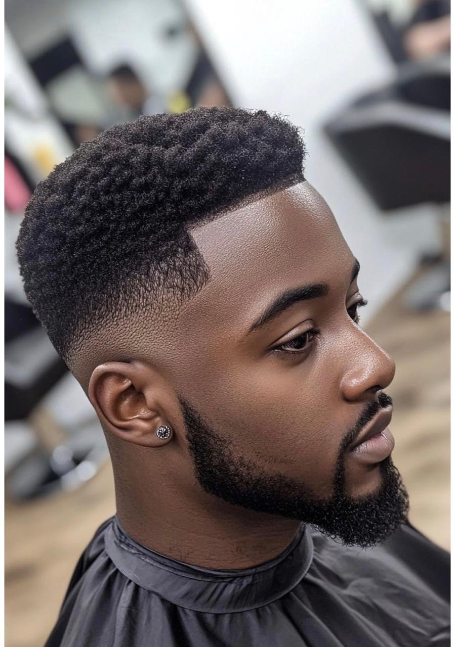 Low fade with beard