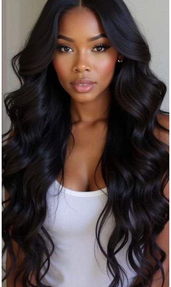 Long wavy wig