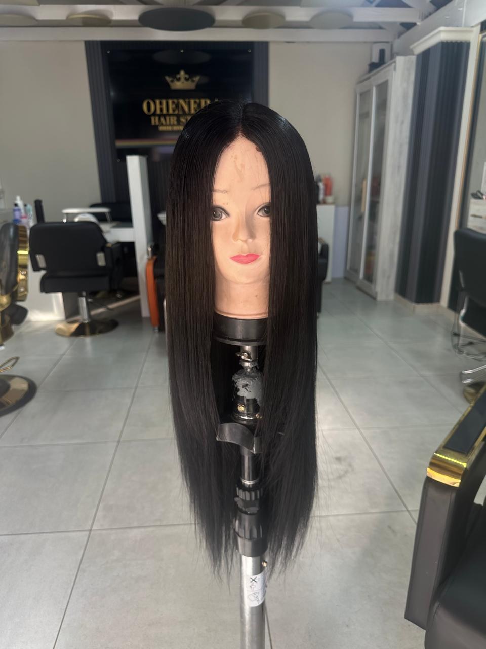Sleek straight wig